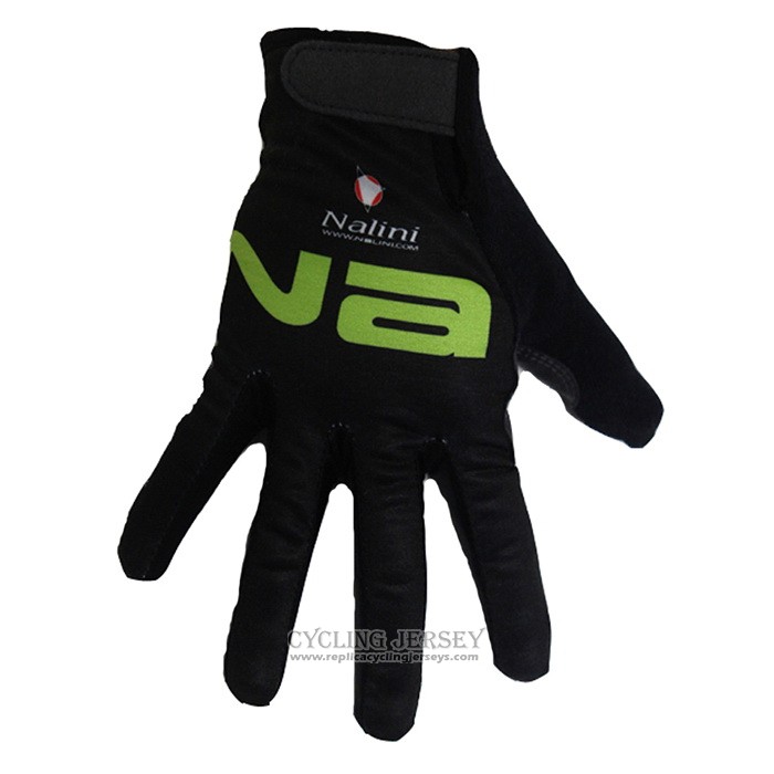 2020 Nalini Full Finger Gloves Cycling Black Green